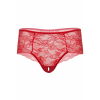 Мереживні трусики з відкритим доступом Daring Intimates Ella, червоний, S/M
