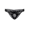 Мереживні трусики з відкритим доступом Daring Intimates Alessandra, чорний, S/M