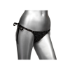 Трусики зі стразами на зав'язках CalExotics Radiance Side-Tie Panties, чорні, One size