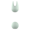 Вібратор для кліторальної стимуляції Dream Toys Glam Pin Point Stimulator, з двома насадками, м'ятний