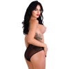 Трусики прозорі з відкритим доступом Daring Intimates Alexa, чорний, S/M