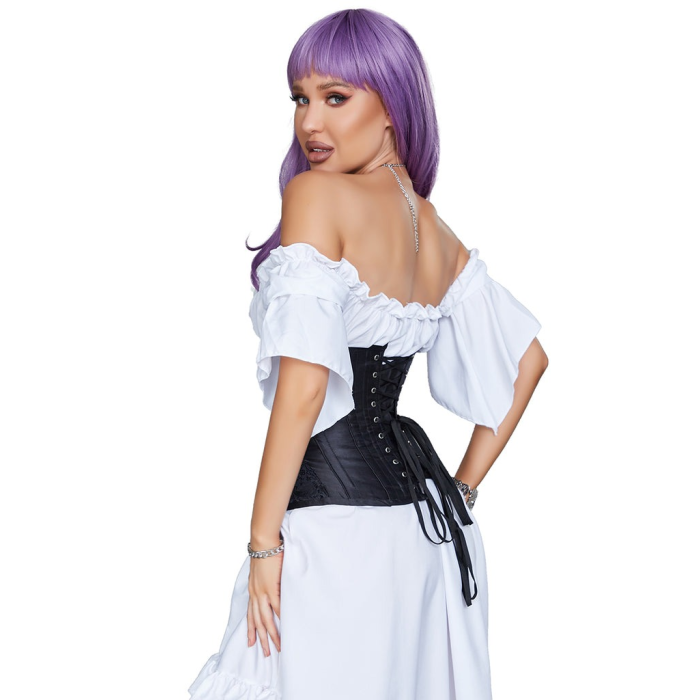 Корсет Star Night Corset з гачками та шнурівкою, чорний, XL (без коробки)