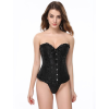 Корсет з квітковим принтом Star Night Corset Top з гачками та шнурівкою, чорний, XS (без коробки)