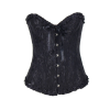 Корсет з квітковим принтом Star Night Corset Top з гачками та шнурівкою, чорний, XS (без коробки)