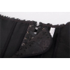Корсет з квітковим принтом Star Night Corset Top з гачками та шнурівкою, чорний, XS (без коробки)