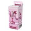 Анальна пробка рожева Dream Toys Gleaming Love з декоративним каменем, М