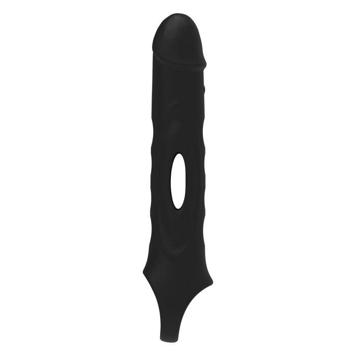 Насадка на пеніс із вібрацією Dream Toys Ramrod та пультом управління, чорна