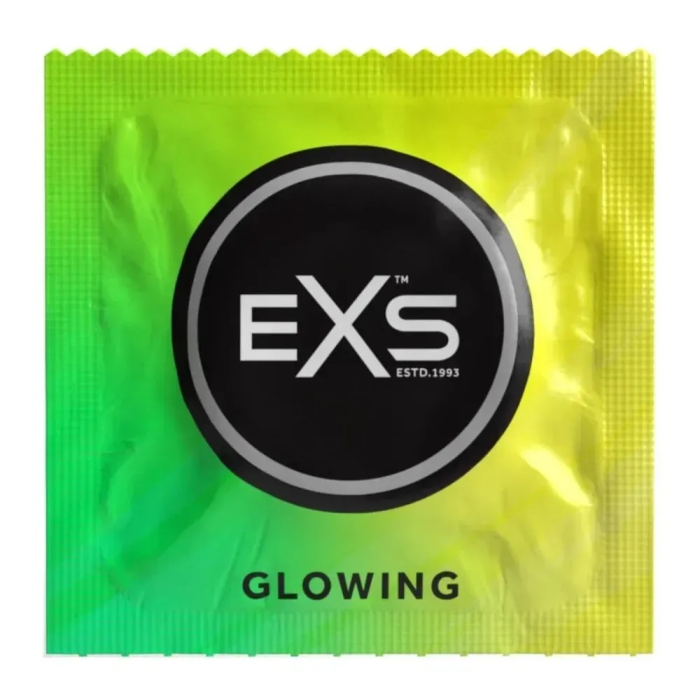 Презервативи, що світяться в темряві EXS Glowing веганські (ціна за 3 шт.)