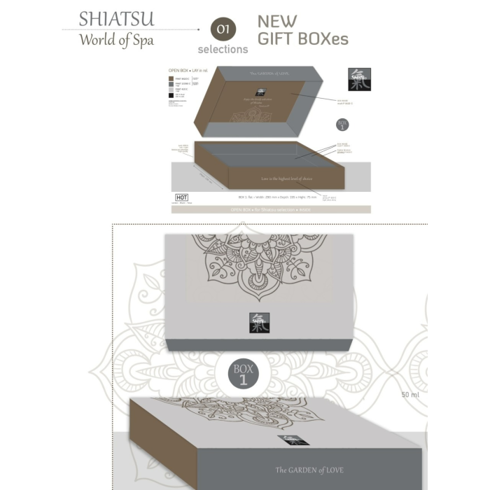 Подарункова коробка SHIATSU Selection - Giftbox 1 - SHIATSU Selection - Giftbox 1 - 290 x 195 x75 mm