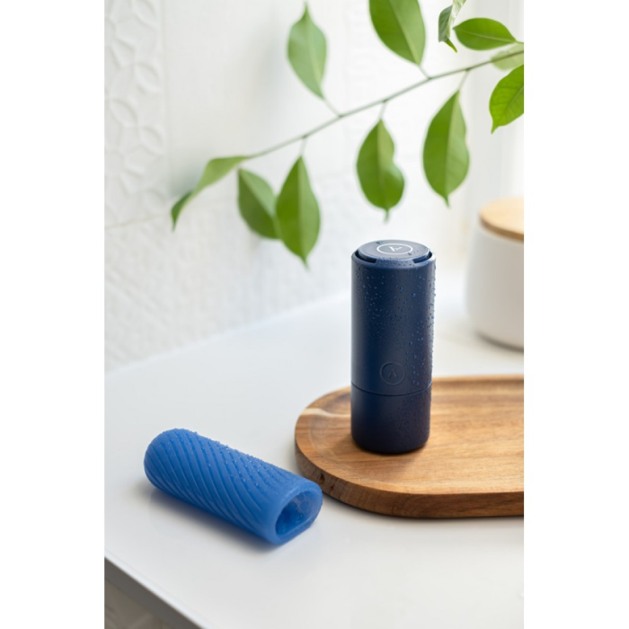 Мастурбатор-міні двосторонній синій Arcwave Ghost On Counter з чохлом для зберігання