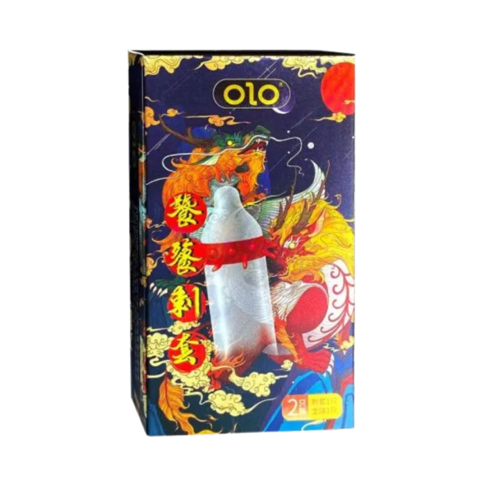 Презерватив OLO з вусиками + кулька "Taotie Spiny condom" (у комплекті 1 презератив + 1 кулька)