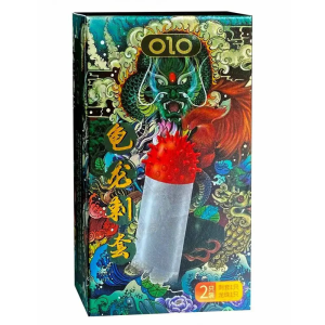 Презервативи OLO Dragon з вусиками + кулька (у комплекті 1 презератив +1 кулька)