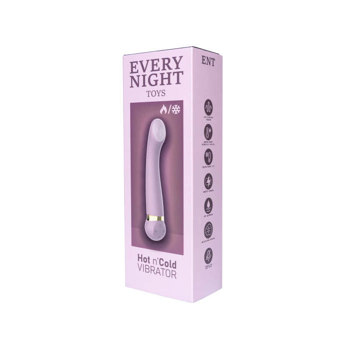 Вибратор з охолодженням та підігрівом Every Night Toys для точки G, бузковий