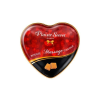 Розпродаж!!! Масажна свічка-серце Plaisirs Secrets Caramel (35 мл) (термін 04.2026)