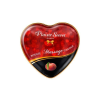 Розпродаж!!! Масажна свічка-серце Plaisirs Secrets Peach (35 мл) (термін 05.2026)
