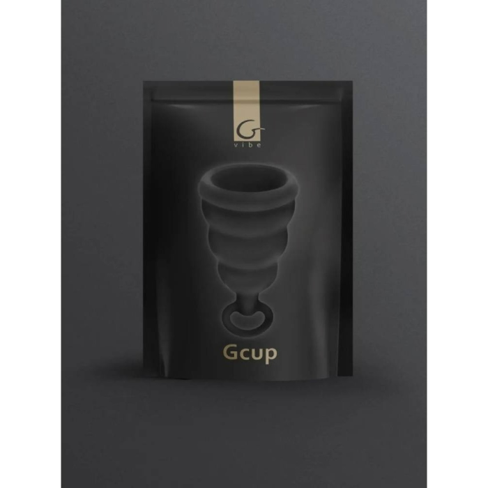 Менструальна чаша Gcup Gvibe, S, чорна, 6 х 3.5 см