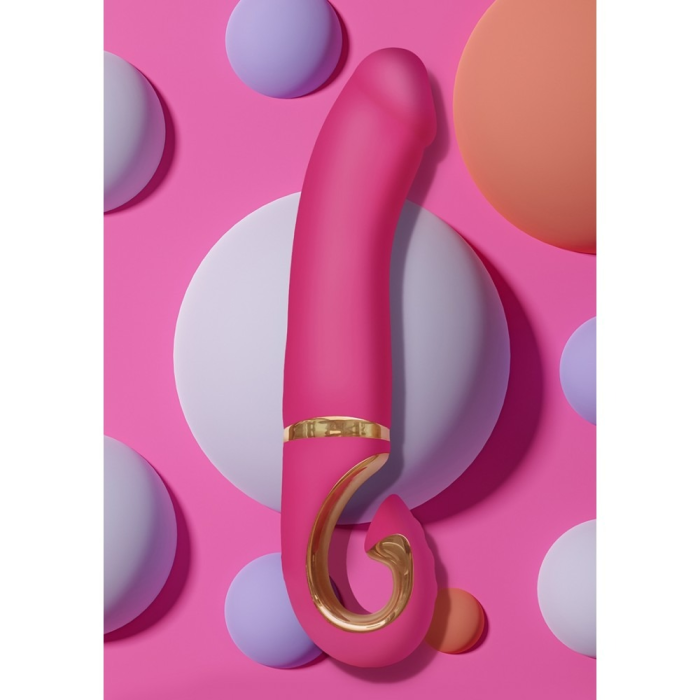 Вібратор нереалістичний Gjay Mini Gvibe, рожевий, 19 см х 3.5 см