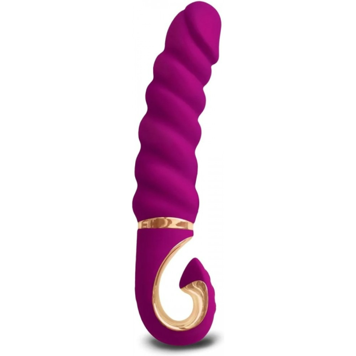 Вібратор рельєфний Gjack Mini Gvibe, фіолетовий, 19 х 3.5 см