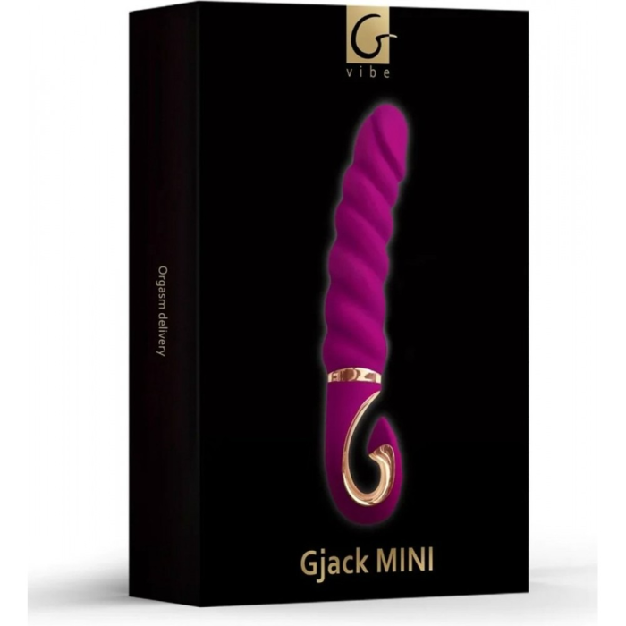 Вібратор рельєфний Gjack Mini Gvibe, фіолетовий, 19 х 3.5 см