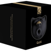 Вакуумний стимулятор клітора у формі кота Gcat Gvibe, силіконовий, чорний