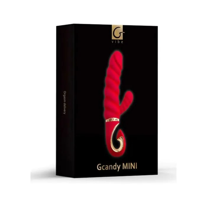 Вібратор кролик рельєфний Gcandy MINI - Кораловий