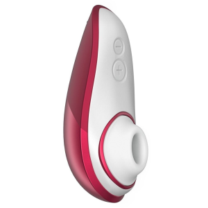 Вакуумний кліторальний стимулятор Womanizer Liberty Red, магнітна кришка, 2 насадки
