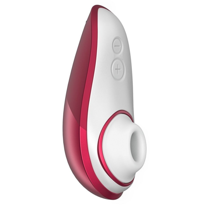 Вакуумний кліторальний стимулятор Womanizer Liberty Red, магнітна кришка, 2 насадки