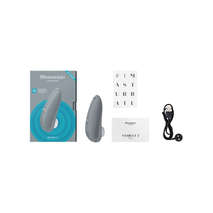 Вакуумний кліторальний стимулятор Womanizer Starlet 3 GREY