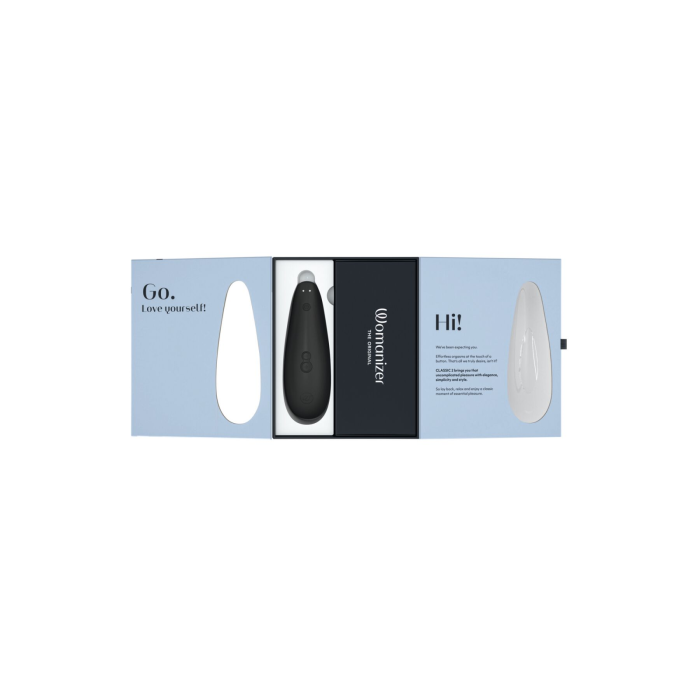 Вакуумний кліторальний стимулятор Womanizer Classic 2 - Black, 10 режимів, функція Afterglow