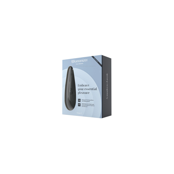 Вакуумний кліторальний стимулятор Womanizer Classic 2 - Black, 10 режимів, функція Afterglow