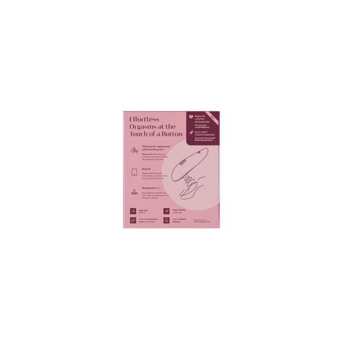 Вакуумний кліторальний стимулятор Womanizer Classic 2 - Bordeaux, 10 режимів, функція Afterglow
