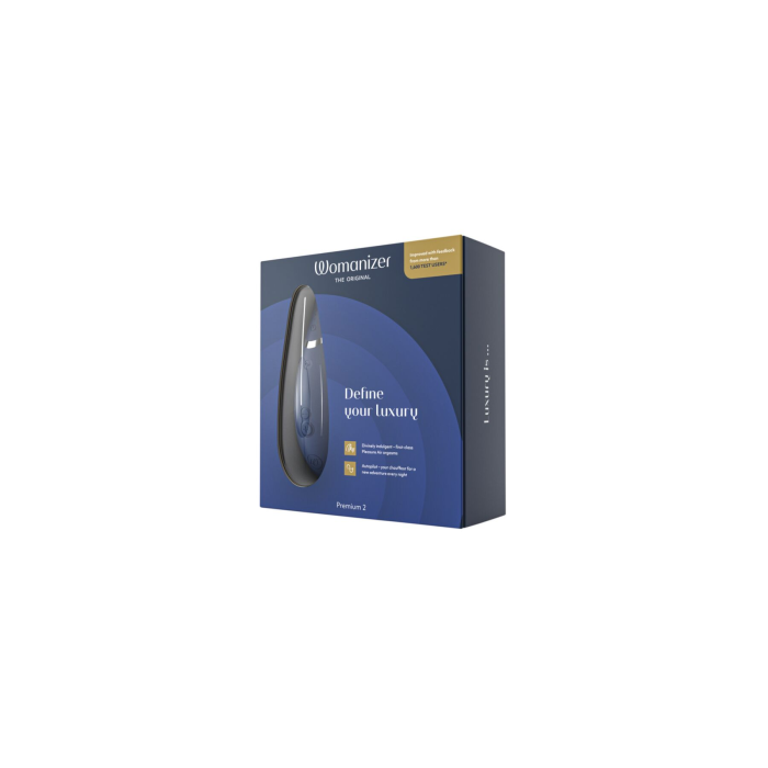 Вакуумний кліторальний стимулятор Womanizer Premium 2 - Blueberry, функції Autopilot та Smart Silence