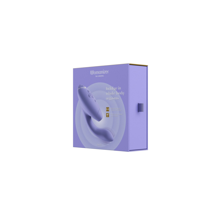 Подвійний вакуумний кліторальний стимулятор Womanizer Duo 2 - Lilac, незалежні мотори