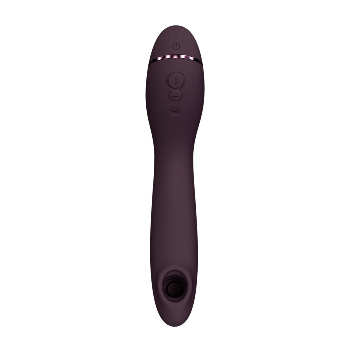 Вакуумний стимулятор для точки G та клітора з вібрацією Womanizer OG Aubergine, 12 рівнів, 3 режими
