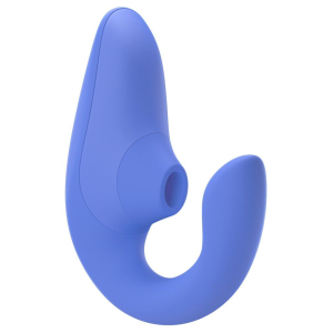 Вагінально-кліторальний стимулятор Womanizer Blend Vibrant Blue, вібрація + вакуум, 2 мотори