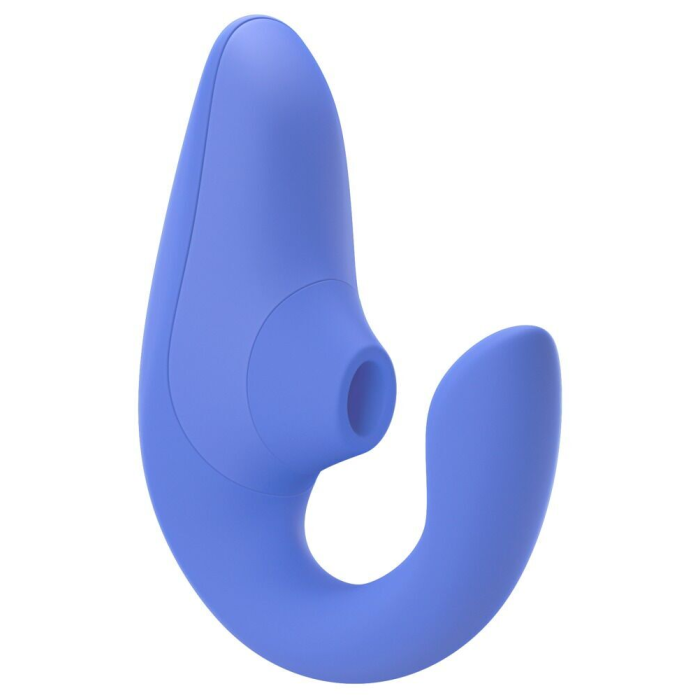 Вагінально-кліторальний стимулятор Womanizer Blend Vibrant Blue, вібрація + вакуум, 2 мотори