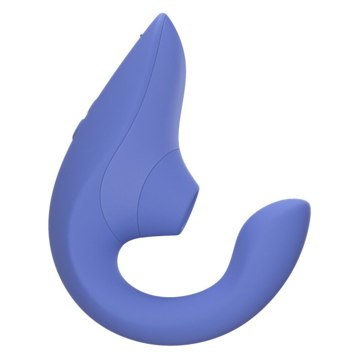 Вагінально-кліторальний стимулятор Womanizer Blend Vibrant Blue, вібрація + вакуум, 2 мотори