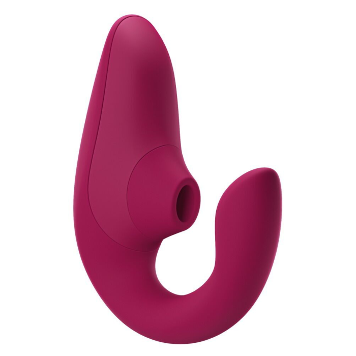 Вагінально-кліторальний стимулятор Womanizer Blend Vibrant Pink, вібрація + вакуум, 2 мотори