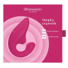 Вагінально-кліторальний стимулятор Womanizer Blend Vibrant Pink, вібрація + вакуум, 2 мотори