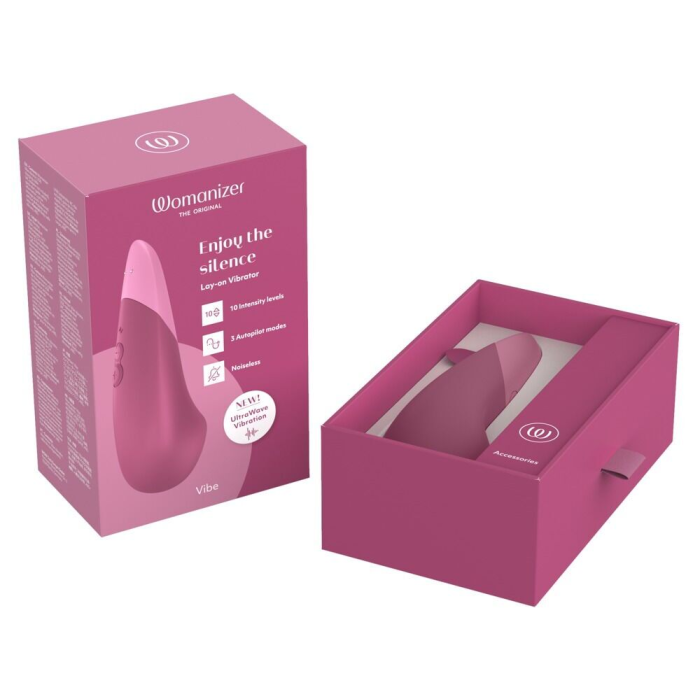 Мінівібратор Womanizer Vibe Dusky Pink, 3 авторежими + 10 рівнів інтенсивності