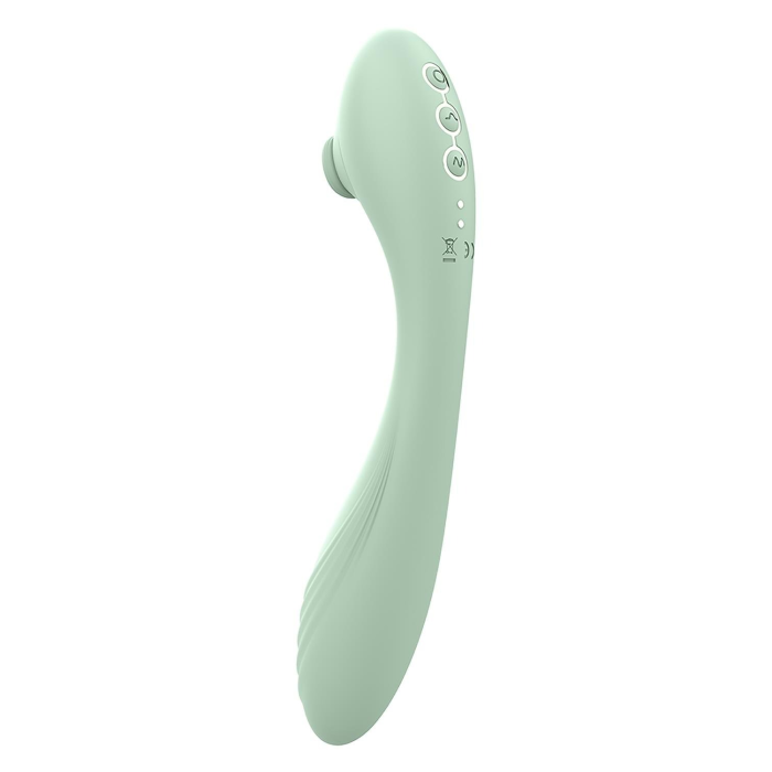 Подвійний гламурний гнучкий вібратор Dream Toys Glam Ultimate Tapping Vibe зелений