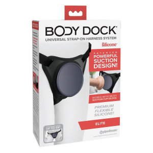 Трусики для страпону Pipedream Body Dock Elite чорні