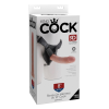 Ремінна чорна збруя Pipedream King Cock Strap-On Harness з реалістичним фалоімітатором, 20 см