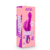Вібратор з кліторальним відростком у вигляді метелика Blush Aria Naugnty AF рожевий