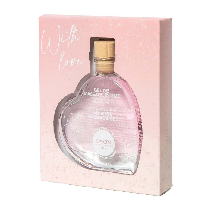 Масажний гель EXSENS With Love Cotton Candy 50 мл, розігрівальний, без цукру, їстівний