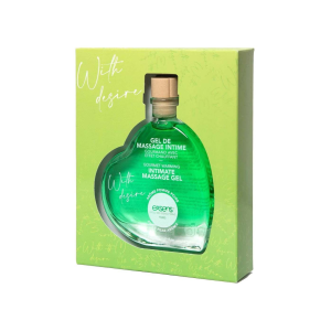 Масажний гель EXSENS With Desire Apple Pear 50 мл, розігрівальний, без цукру, їстівний