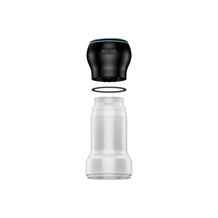 Мастурбатор Kiiroo Feel Pocket Crystal зі всмоктувальною інтерактивною насадкою PowerBlow Combo Set