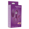Ерекційне вібро кільце ToyJoy Halo Halo C-Ring Sleeve з кліторальним відростком, фіолетове