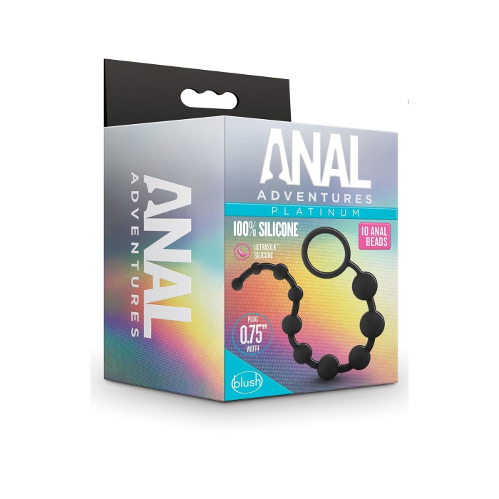 Силіконові анальні кульки Blush Anal Adventures чорні