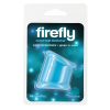 Ерекційна насадка на пеніс NS Novelties Firefly, що світиться в темряві, блакитна